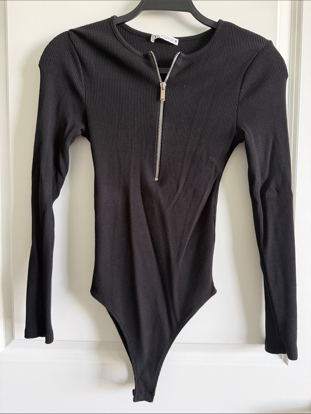 Zara long sleeves Ribbed bodysuit